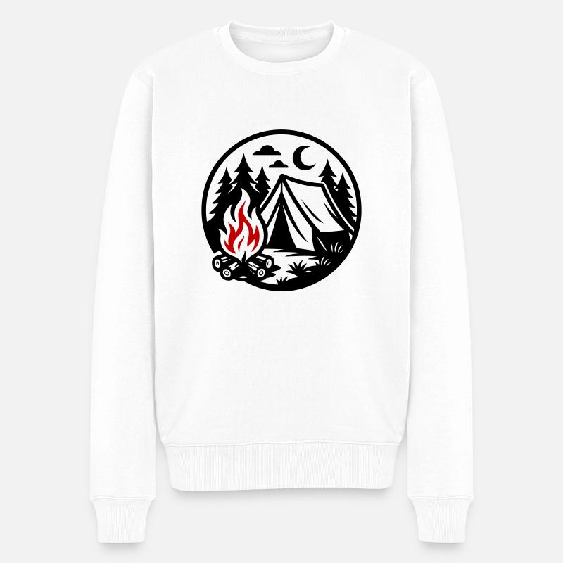 Tente de camping Forest - Pull Premium bio Homme - blanc