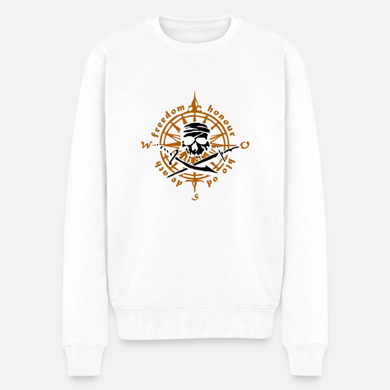 piraten_weiss - Pull Premium bio Homme - blanc