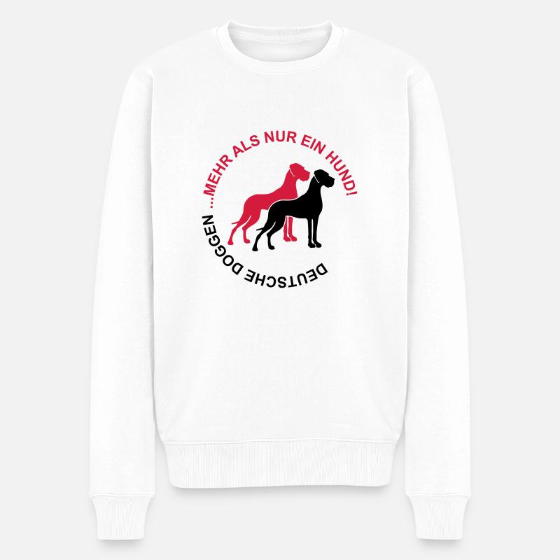 Dogues allemands - Plus qu'un chien - Pull Premium bio Homme - blanc