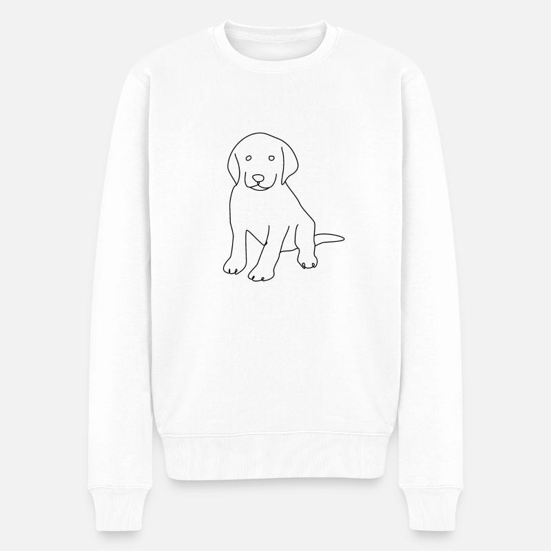 Labrador - Pull Premium bio Homme - blanc