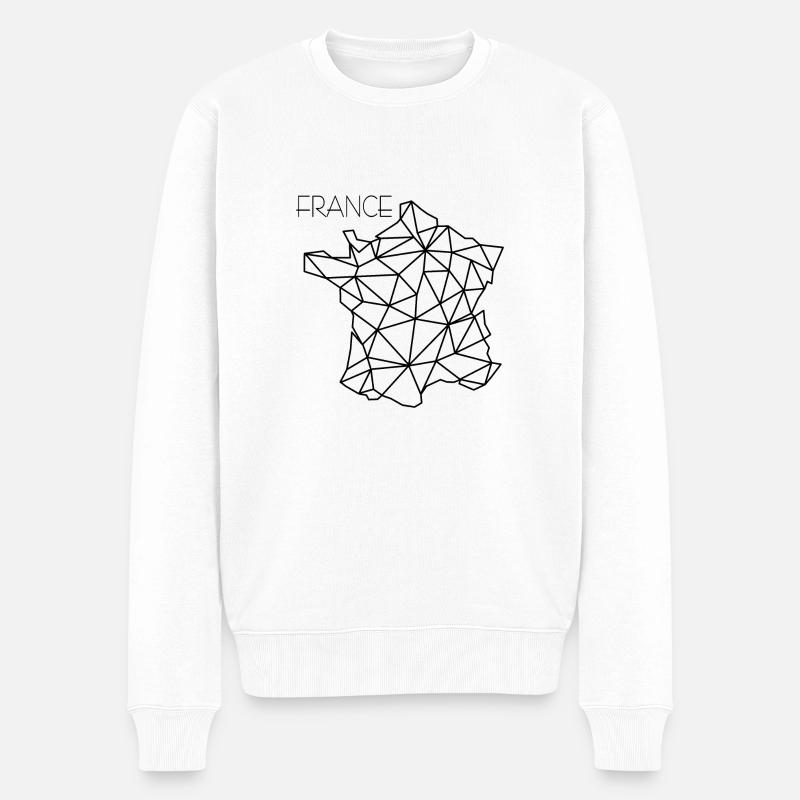 La France - Pull Premium bio Homme - blanc