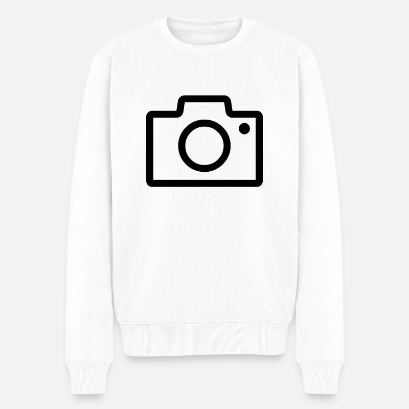 Caméra - Pull Premium bio Homme - blanc