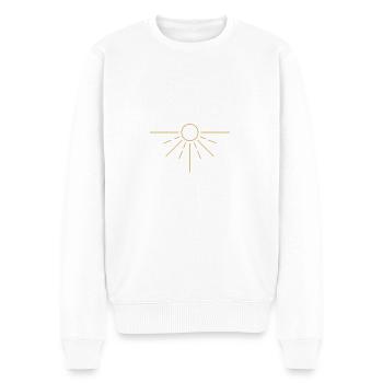 B2A8ABB6 67AC 4618 A5B8 44826C4C2AA2 - Männer Premium Bio Pullover - Weiß - Vorne - Thijin (182cm)