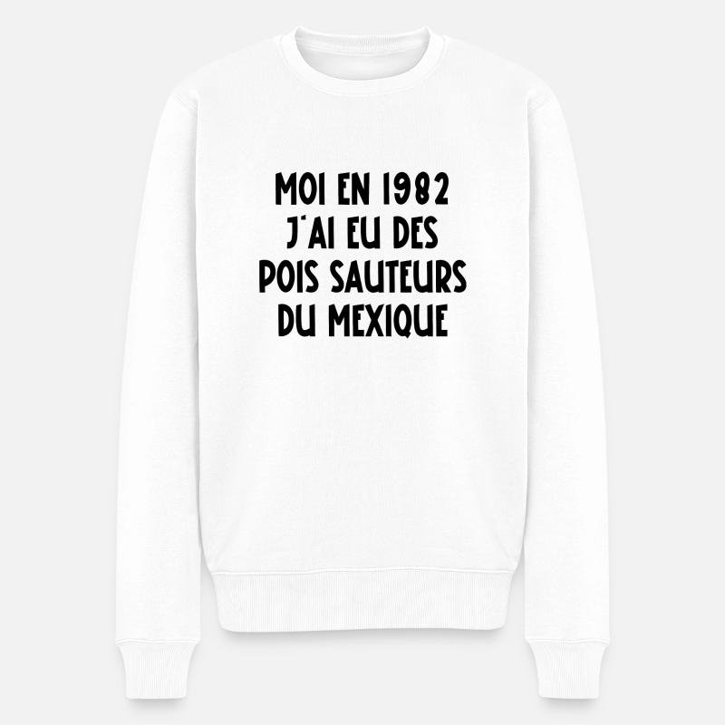 pois sauteurs - Pull Premium bio Homme - blanc