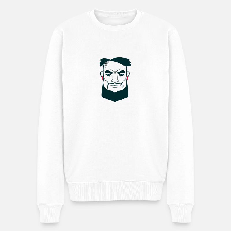 rastaman - Pull Premium bio Homme - blanc