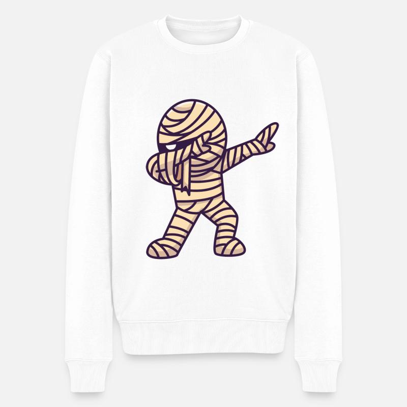 Mummy Dabbing - Pull Premium bio Homme - blanc