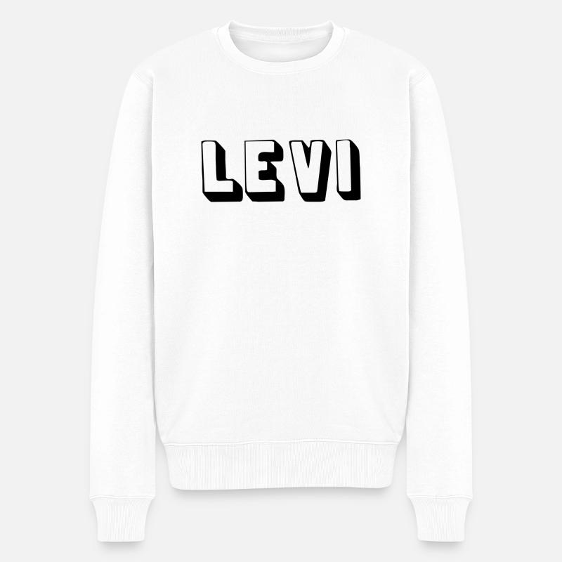 Nom - Levi - Pull Premium bio Homme - blanc