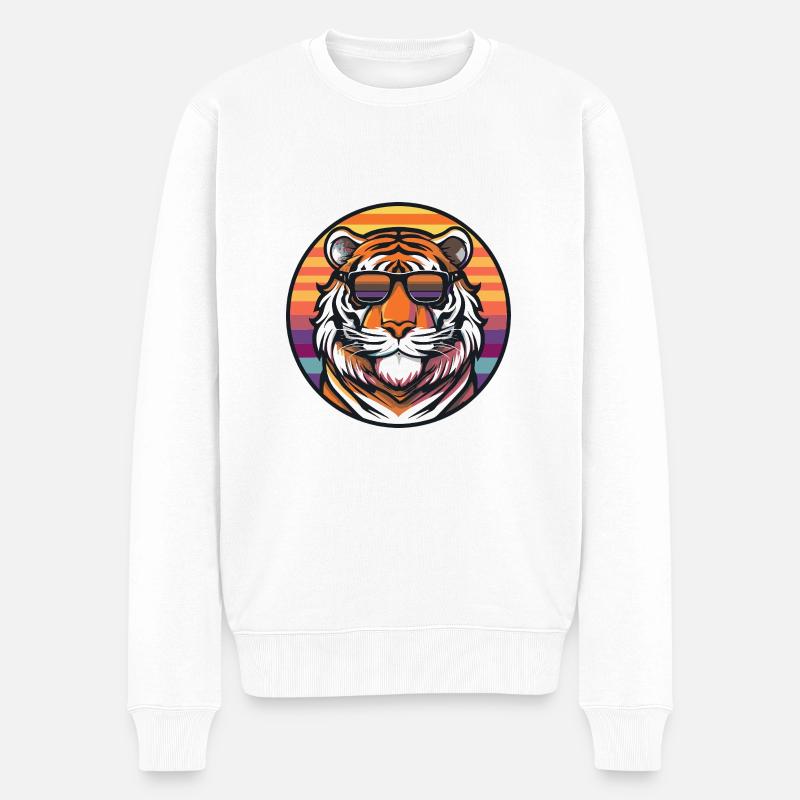 Tiger Comic Cool Été - Pull Premium bio Homme - blanc