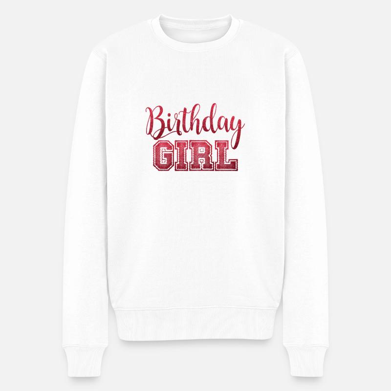 Fille d'anniversaire - Pull Premium bio Homme - blanc