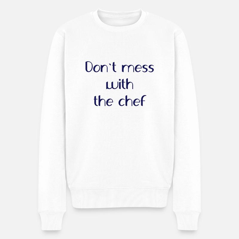 Chef - Männer Premium Bio Pullover - Weiß