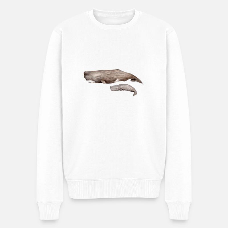 Cachalot - Cachalot - cachalots - Pull Premium bio Homme - blanc