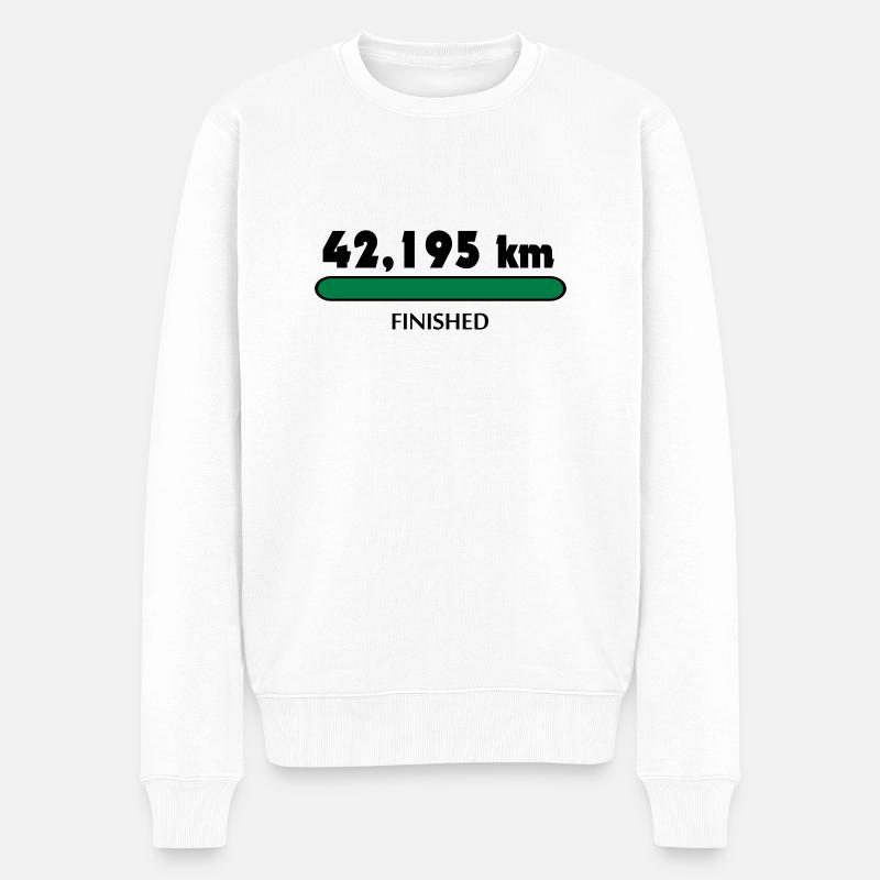 Marathon Finisher - Pull Premium bio Homme - blanc
