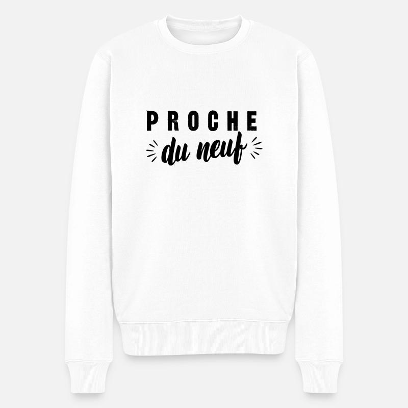 proche du neuf - Pull Premium bio Homme - blanc