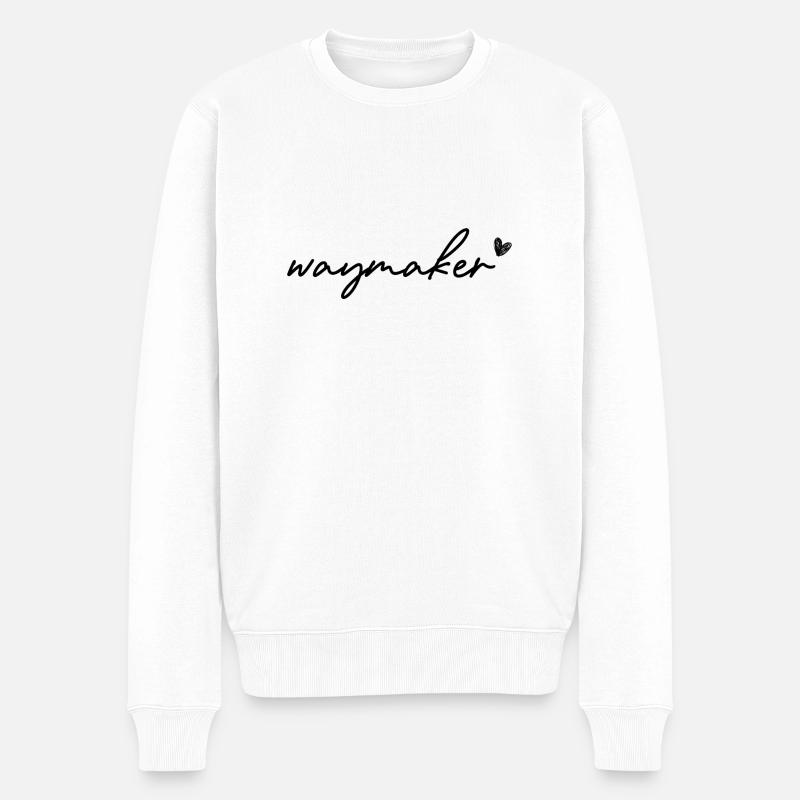 waymaker - Pull Premium bio Homme - blanc