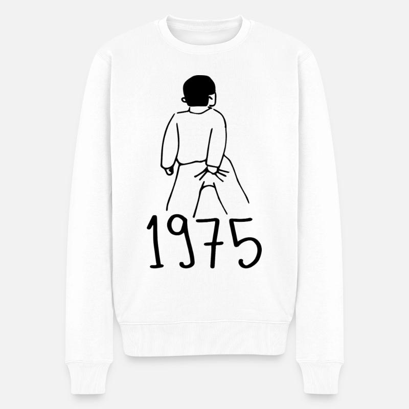 1975 Anniversaire 1975 - Pull Premium bio Homme - blanc