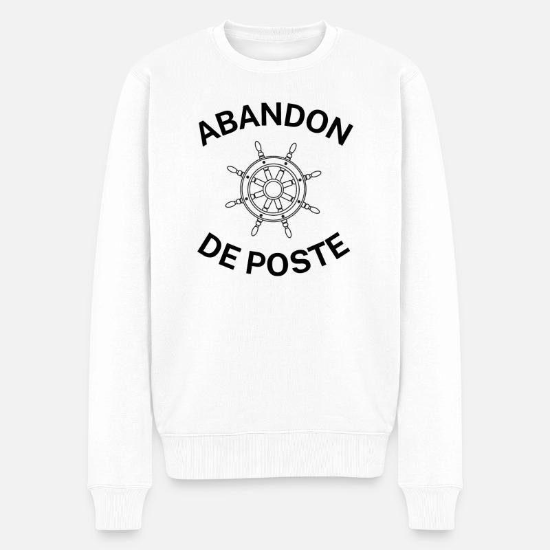 abandon de poste - Pull Premium bio Homme - blanc