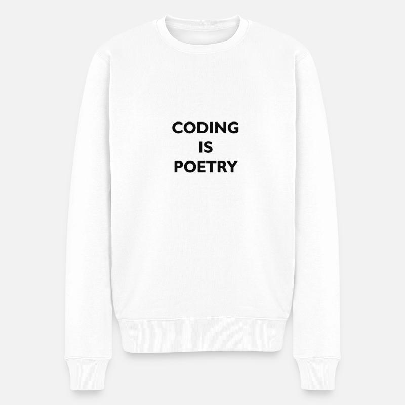 Encodage, c’est la dense - Pull Premium bio Homme - blanc