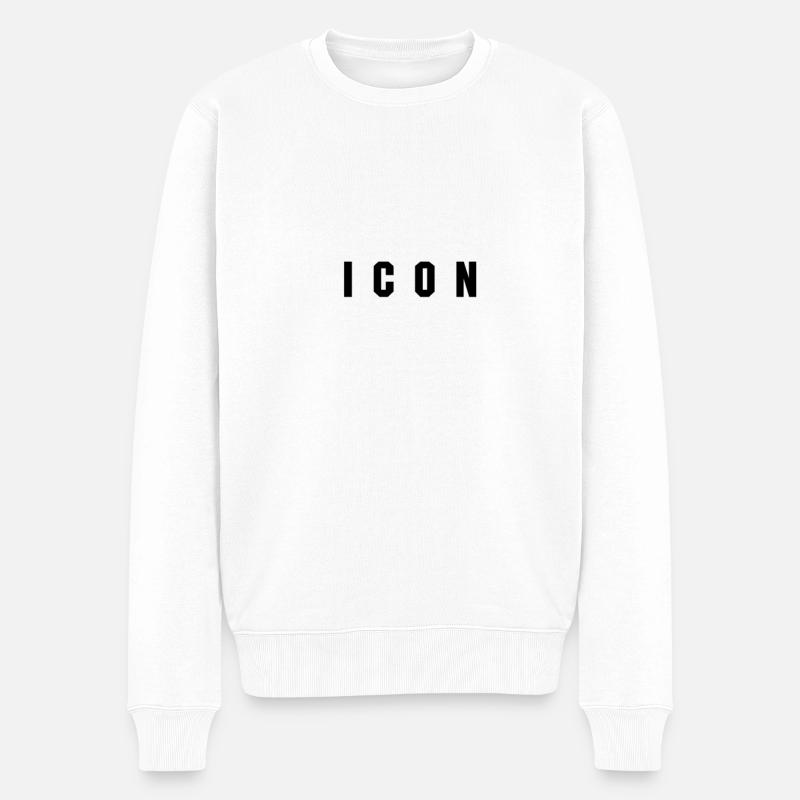 Symbol - Männer Premium Bio Pullover - Weiß