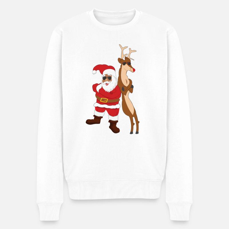 LE pulover de Noël 2020 - Pull Premium bio Homme - blanc