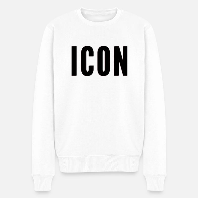 ICÔNE - Pull Premium bio Homme - blanc