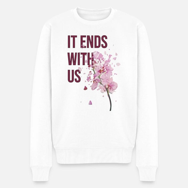 De - Männer Premium Bio Pullover - Weiß