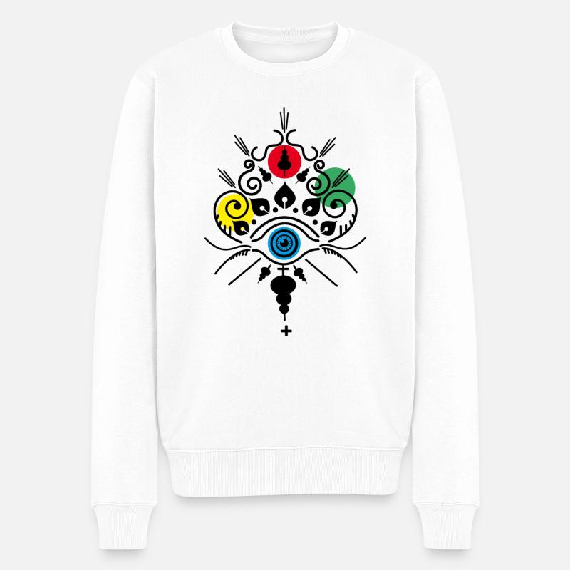 Le bon oeil - Pull Premium bio Homme - blanc