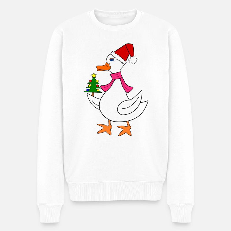 Oie à Noël - Pull Premium bio Homme - blanc