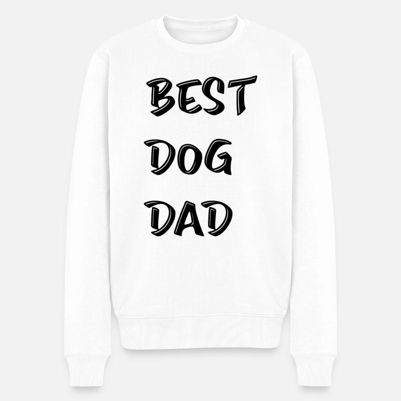 Hund Dog - Männer Premium Bio Pullover - Weiß