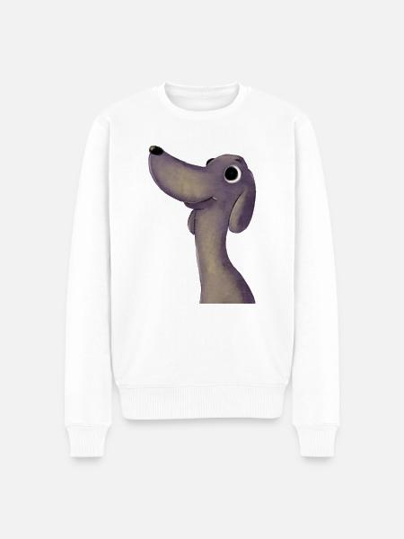 Funny dog - Men's Premium Organic Jumper - white