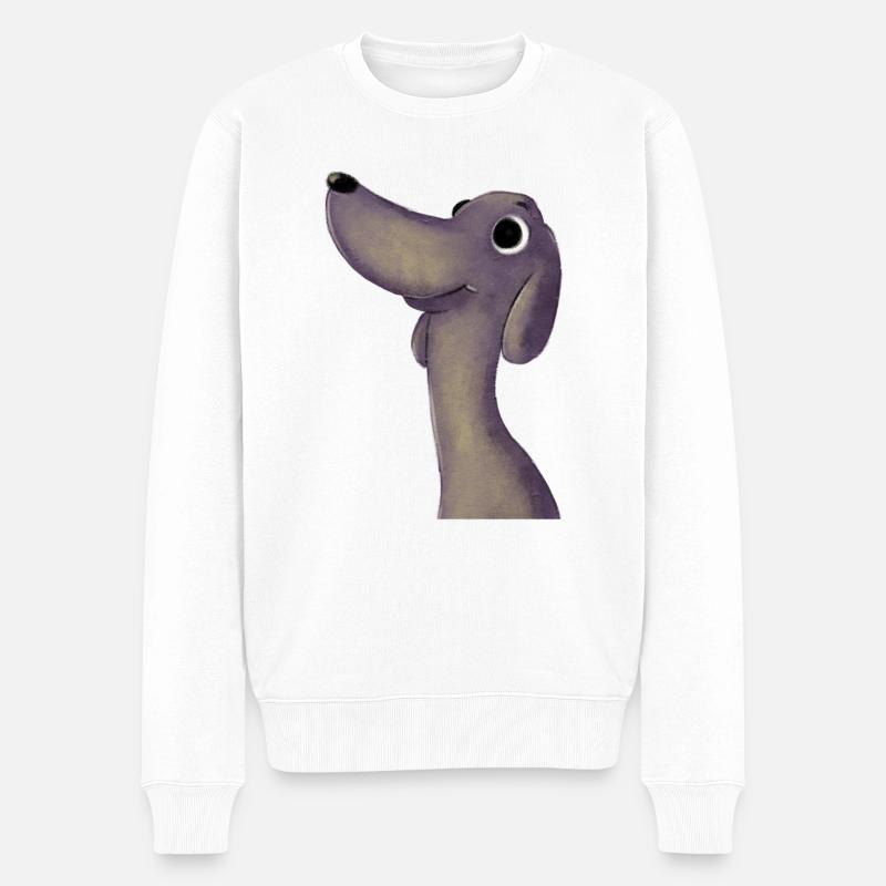 Drôle de chien - Pull Premium bio Homme - blanc