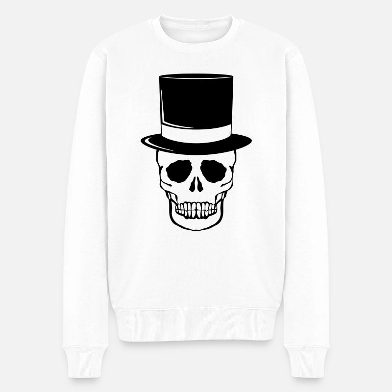 Cylindre de crâne - Pull Premium bio Homme - blanc