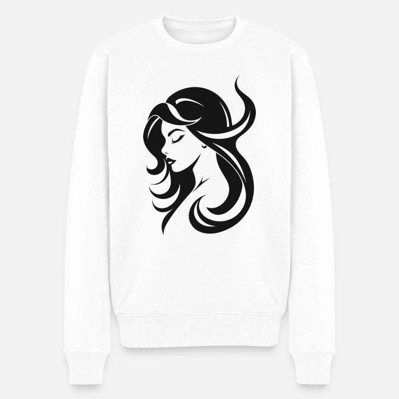 schlichte Schönheit - Männer Premium Bio Pullover - Weiß