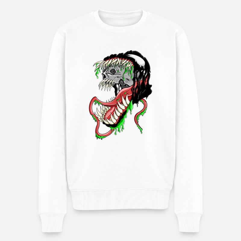 Der symbiont - Männer Premium Bio Pullover - Weiß