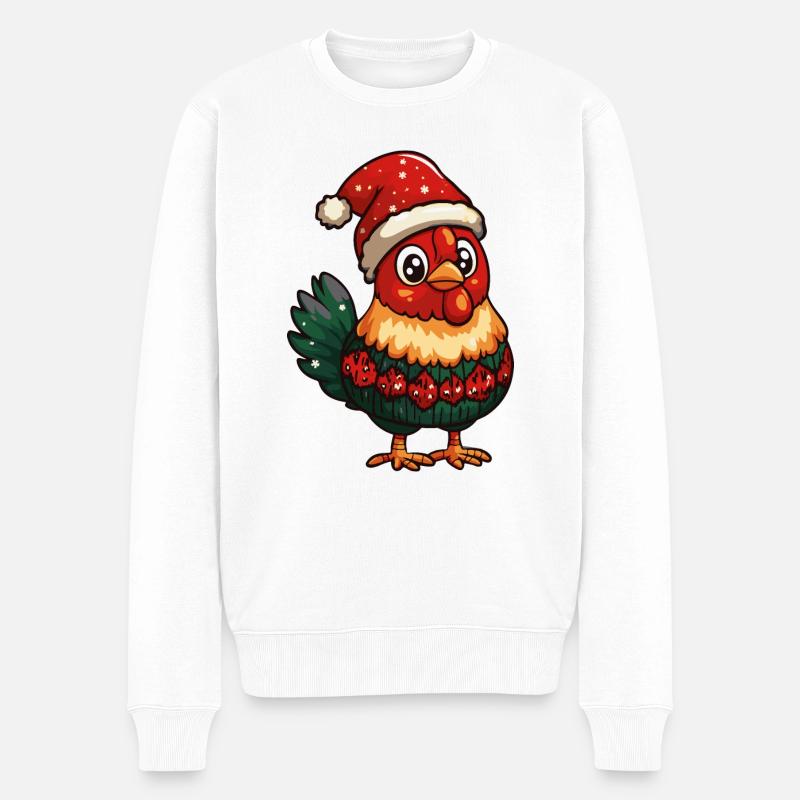 Coq Noël - Pull Premium bio Homme - blanc