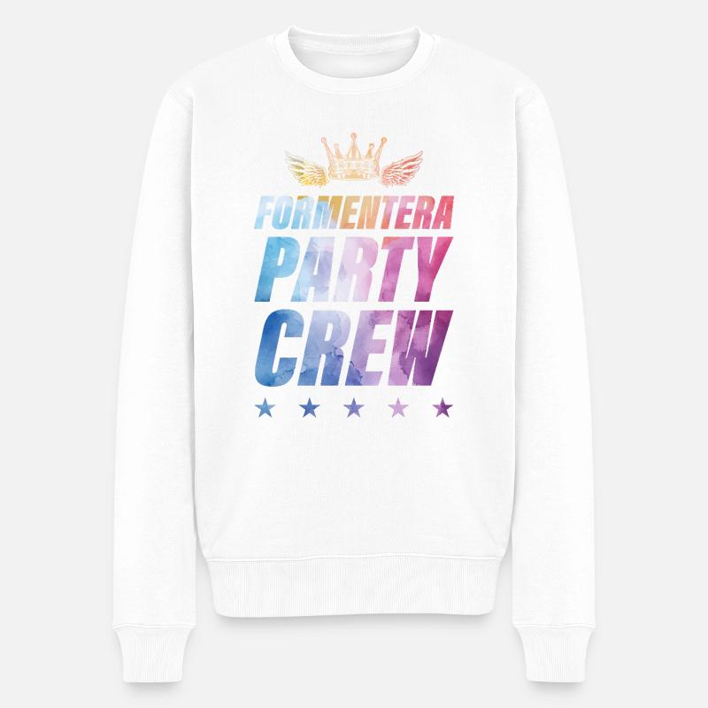 Équipe de Formentera Party - Pull Premium bio Homme - blanc