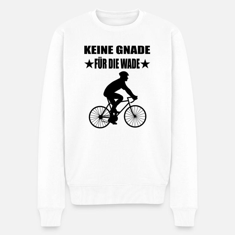 Fahrrad - Männer Premium Bio Pullover - Weiß