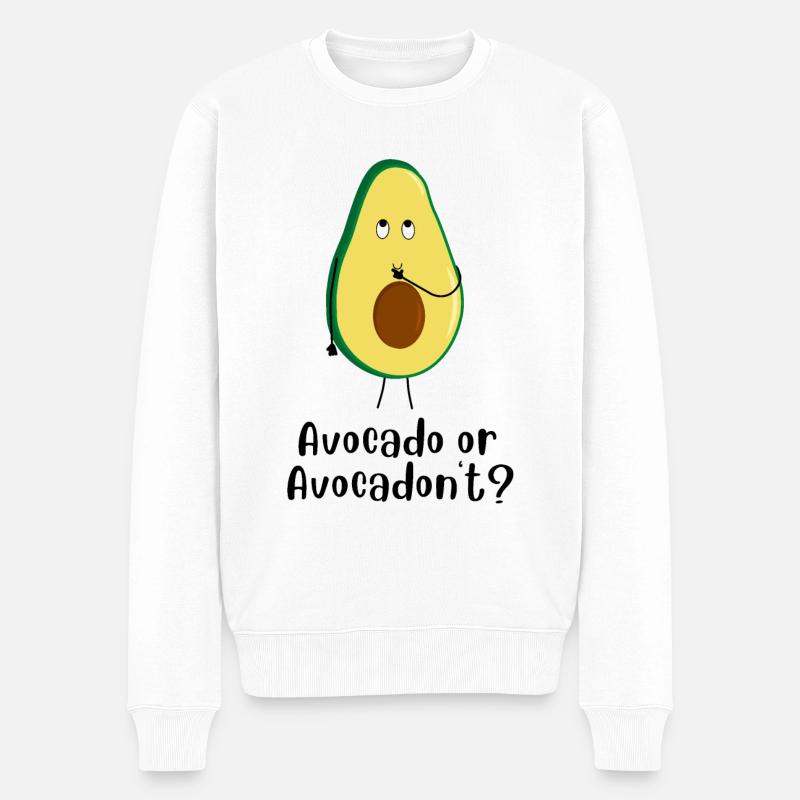 Avocado or Avocadon't? - Männer Premium Bio Pullover - Weiß