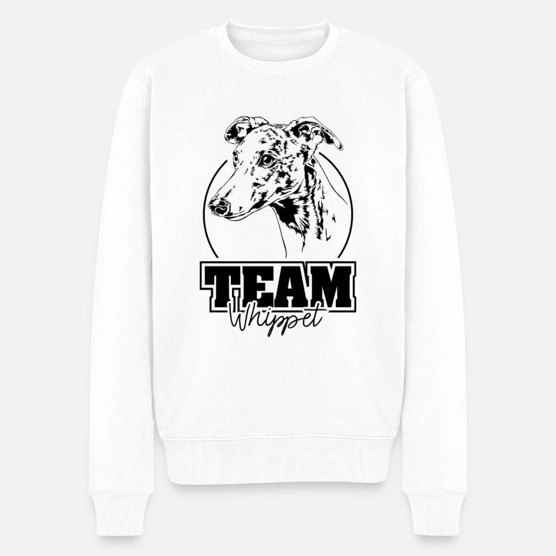ÉQUIPE WHIPPET Chiens Lévriers Wilsigns - Pull Premium bio Homme - blanc