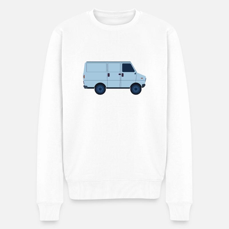 van - Männer Premium Bio Pullover - Weiß