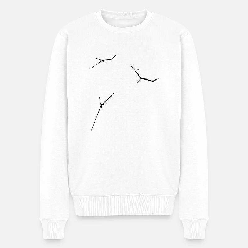 Crack - Crack - Pull Premium bio Homme - blanc