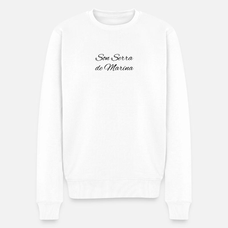 MALLORCA Son Serra de Marina - Männer Premium Bio Pullover - Weiß