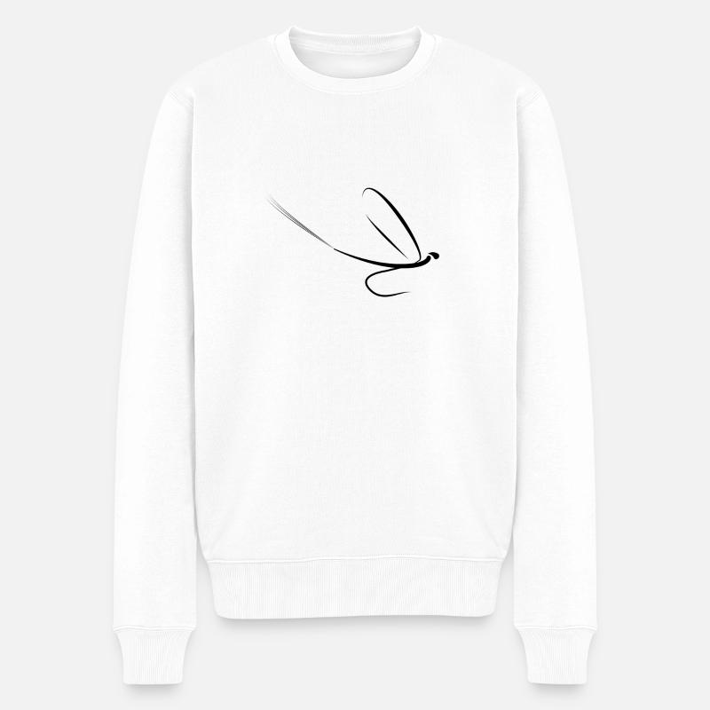 Modèle 3 - Mayfly - Pull Premium bio Homme - blanc