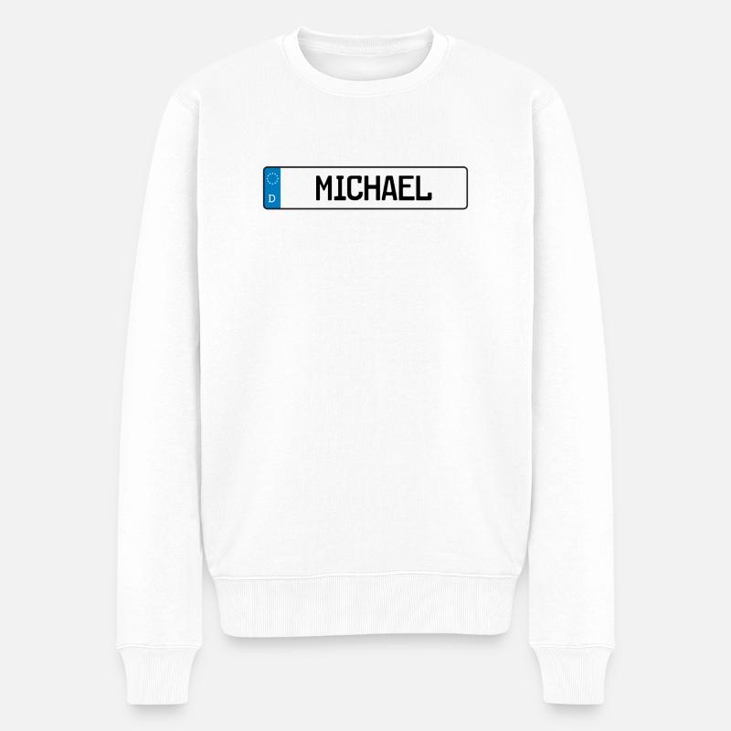 moi Adel cadeau plaque - Pull Premium bio Homme - blanc