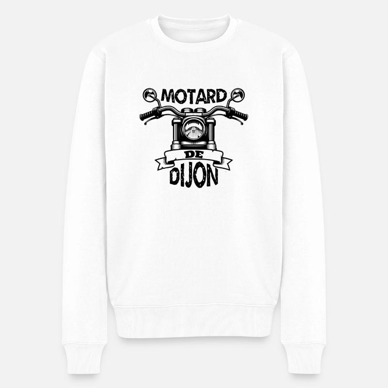 motard de dijon - Pull Premium bio Homme - blanc