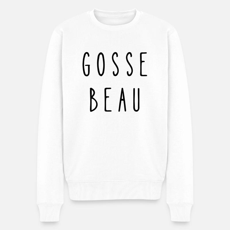 gosse beau - Pull Premium bio Homme - blanc