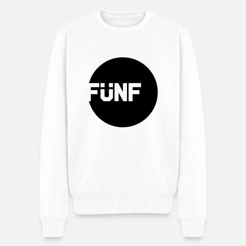 fuenf___f1 - Pull Premium bio Homme - blanc