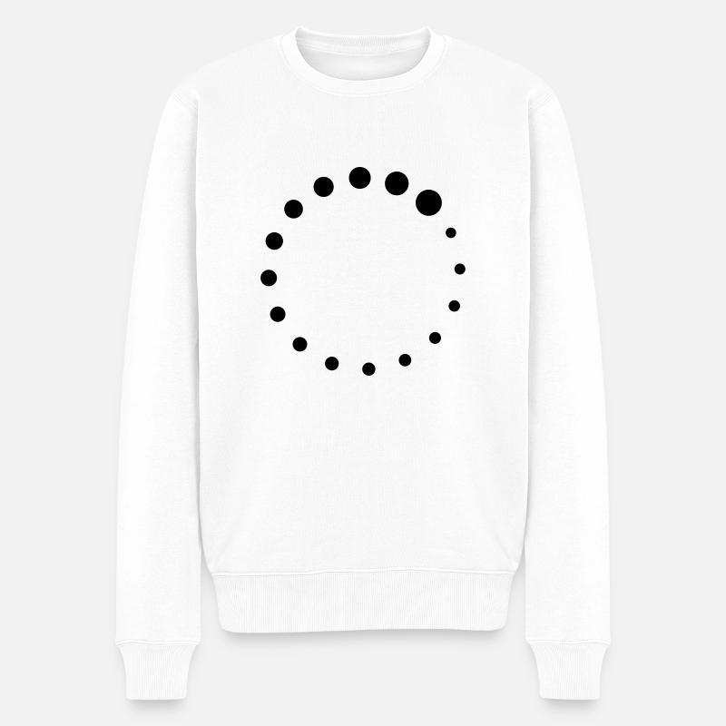 Loading Circle - Pull Premium bio Homme - blanc