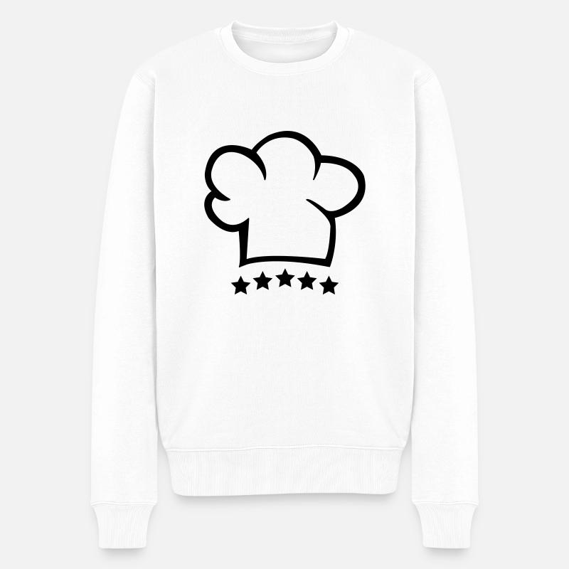 5_sterne_koch - Pull Premium bio Homme - blanc