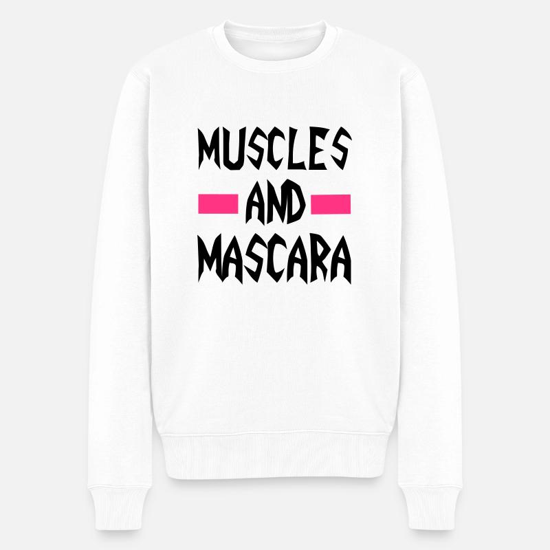 Muscles - Men's Premium Organic Jumper - white