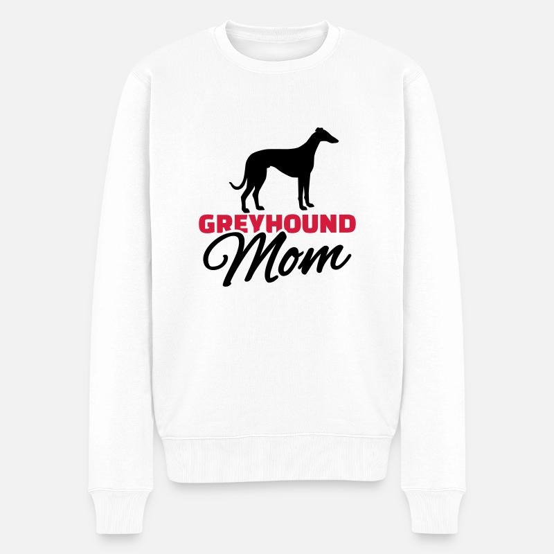 Greyhound Mom - Pull Premium bio Homme - blanc